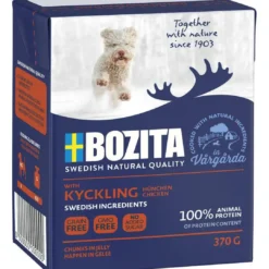 Clearance Bozita Naturals Tender Chicken 370 g - Naturlige råvarer Hundefoder