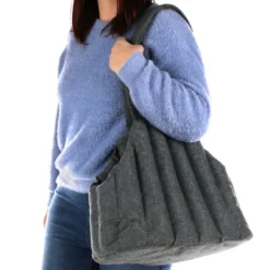 Bæretaske Gillian Mørk Grå 43x23x35 cm Transport Og Adgang Til Hvalpe - Tryg Og Nem Hverdag|Transport Og Adgang For Hunde - Tryg Og Nem Hverdag