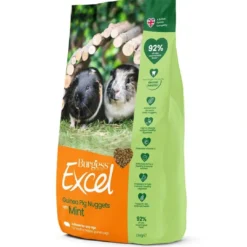 Sale Excel Marsvinefoder 1,5 kg - Mint og C Vitamin Foder & Snack Til Gnavere & Kanin