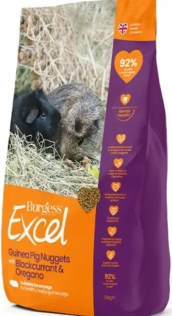 Best Excel Marsvin Solbær & Oregano 1,5 kg - Med C-vitamin Foder & Snack Til Gnavere & Kanin