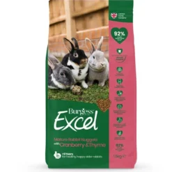 Sale Excel Mature Kaninfoder 1,5 kg - Tranebær og Timian Foder & Snack Til Gnavere & Kanin