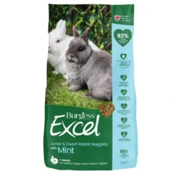Clearance Excel Rabbit Junior & Dwarf 3 kg - Sund vækst og trivsel Foder & Snack Til Gnavere & Kanin
