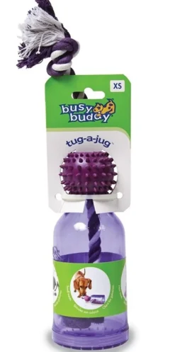 New Busy Buddy Tug-a-Jug XS - aktiveringslegetøj til små hunde Hundelegetøj Til Alle Hunde Leg Og Aktivering Året Rundt|Legetøj Til Hvalpe - Sjov Leg, Aktivering Og Tryghed Fra Første Dag