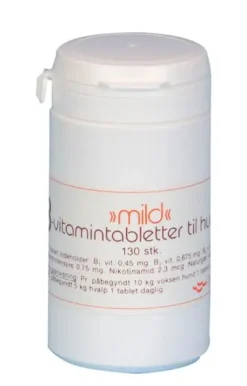 Discount B vitaminer til hund 130 tabletter - Sund pels og energi Hundefoder|Fodertilskud Til Hvalpe - Støtte Til Sund Vækst Og Trivsel