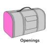 Discount Carrying Bag Chloe 2 45x26x26 cm Transport Og Adgang Til Hvalpe - Tryg Og Nem Hverdag|Transport Og Adgang For Hunde - Tryg Og Nem Hverdag