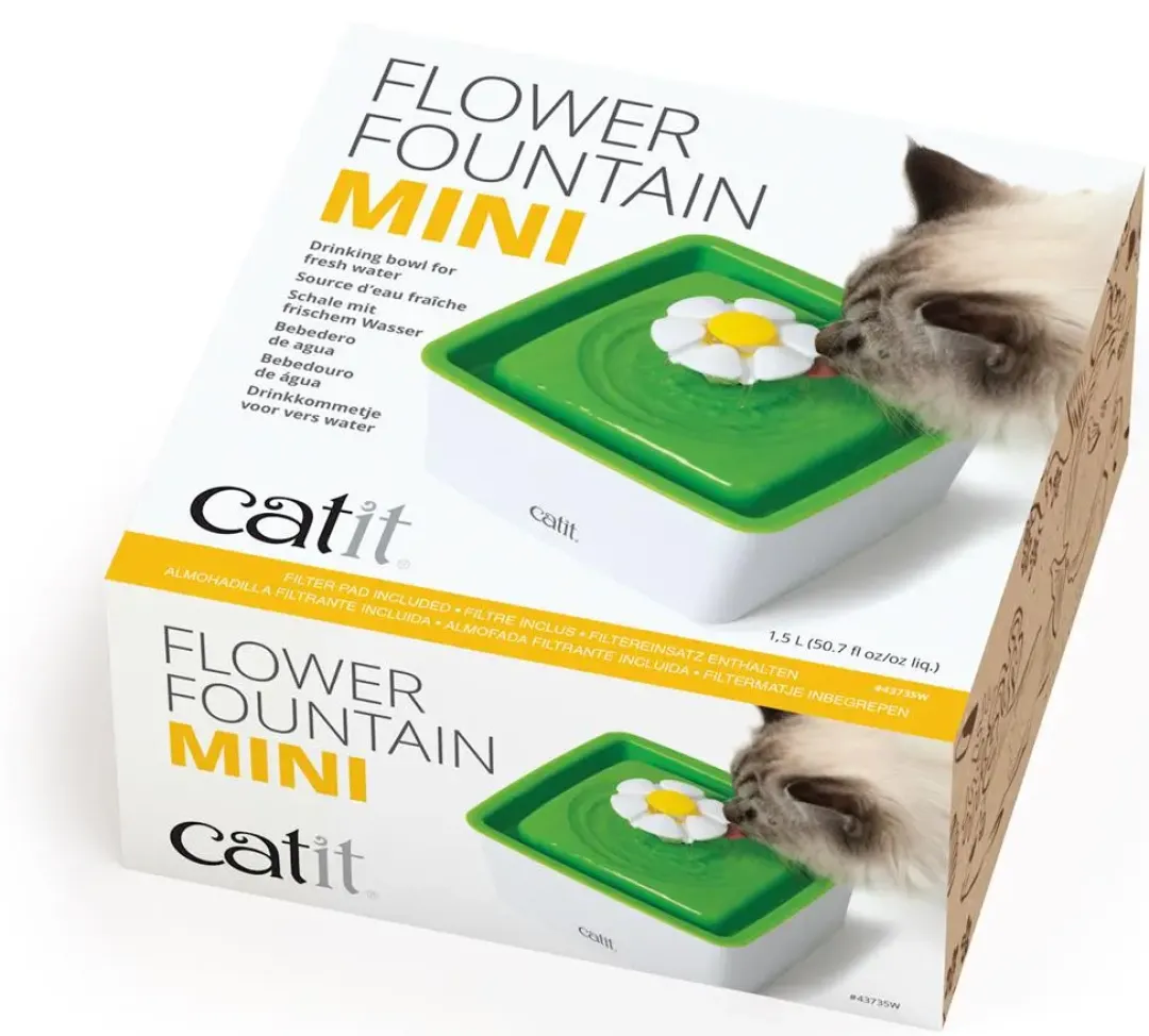 Hot Blomster Vandautomat Mini til Kat Mad- Og Vandskåle Til Katte|Killingeskåle - Mad- Og Vandskåle Til Killinger