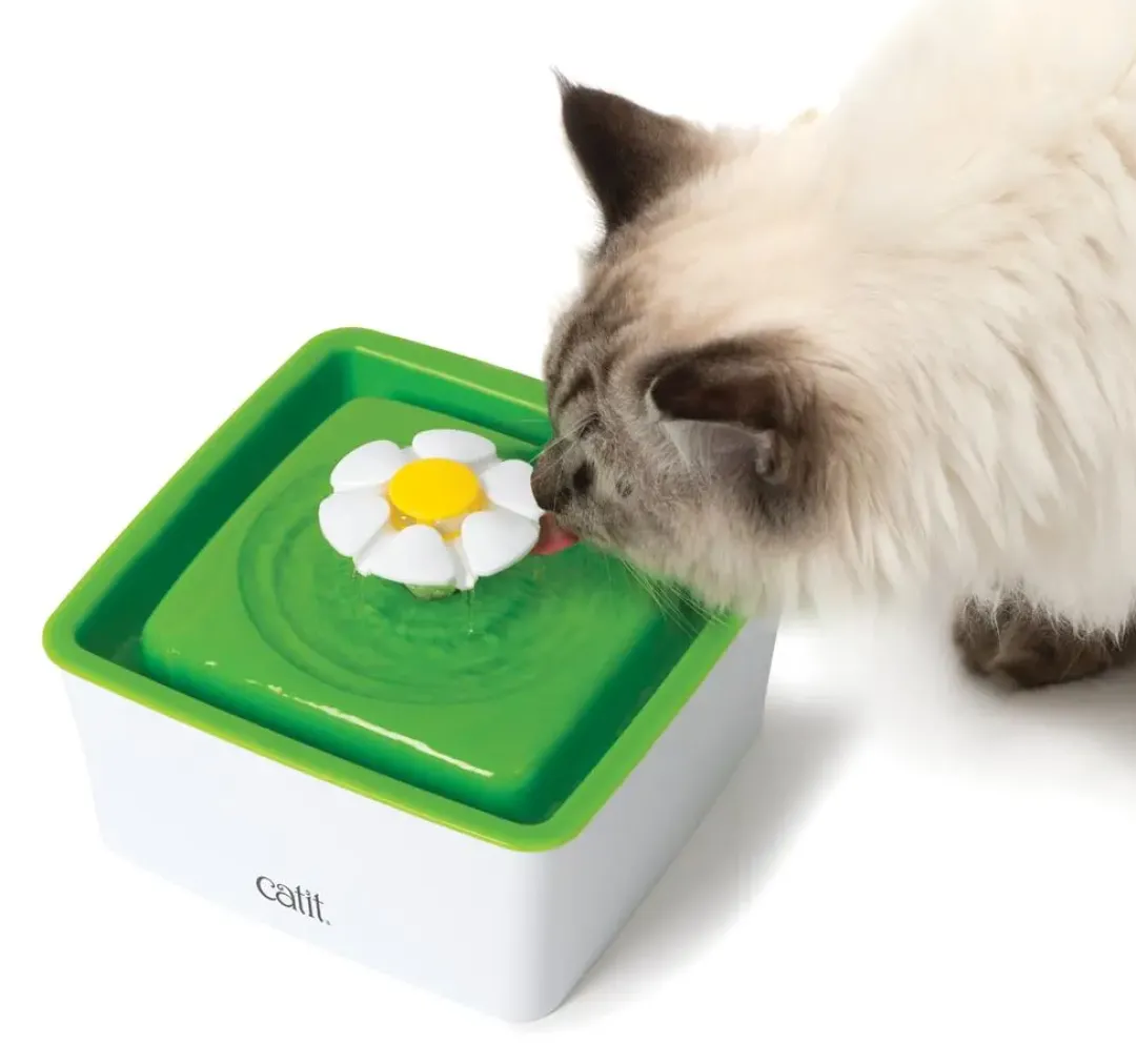 Hot Blomster Vandautomat Mini til Kat Mad- Og Vandskåle Til Katte|Killingeskåle - Mad- Og Vandskåle Til Killinger