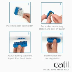 New Magic Blue Refill 6 stk Kattetoiletter Og Kattegrus|Killingetoilet Og Grus Til Killinger - Nem Renlighed Fra Start