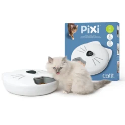 Clearance PIXI Smart Foderautomat til 6 Doseringer Mad- Og Vandskåle Til Katte|Killingeskåle - Mad- Og Vandskåle Til Killinger