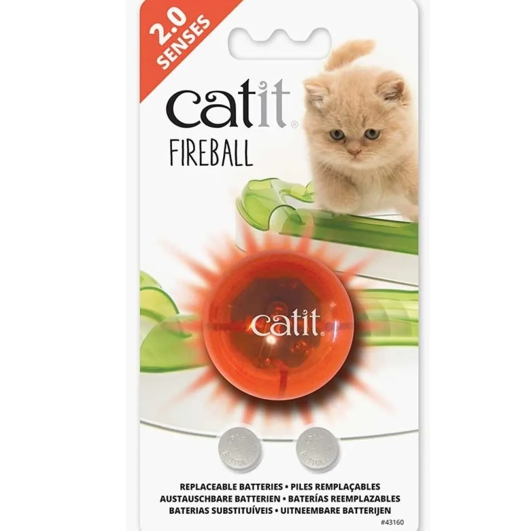 Hot Senses 2.0 Fireball lysende bold Kattelegetøj