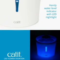 Best Senses 2.0 Flower Fountain (drikkeautomat) 3 L med LED Mad- Og Vandskåle Til Katte|Killingeskåle - Mad- Og Vandskåle Til Killinger