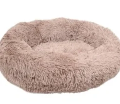 Cushion Krems fluffy rund hundeseng small lysebrun Killingesenge Og Afslapningspladser - Trygge Hvilepladser Til Små Katte|Hundesenge Og Kurve Til Hunde - Bløde Og Komfortable