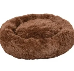 Sale Cushion Krems fluffy rund hundeseng medium mørkebrun Hundesenge Og Kurve Til Hunde - Bløde Og Komfortable|Sovepladser Til Hvalpe - Hundesenge, Kølemåtter Og Trygge Hvilesteder