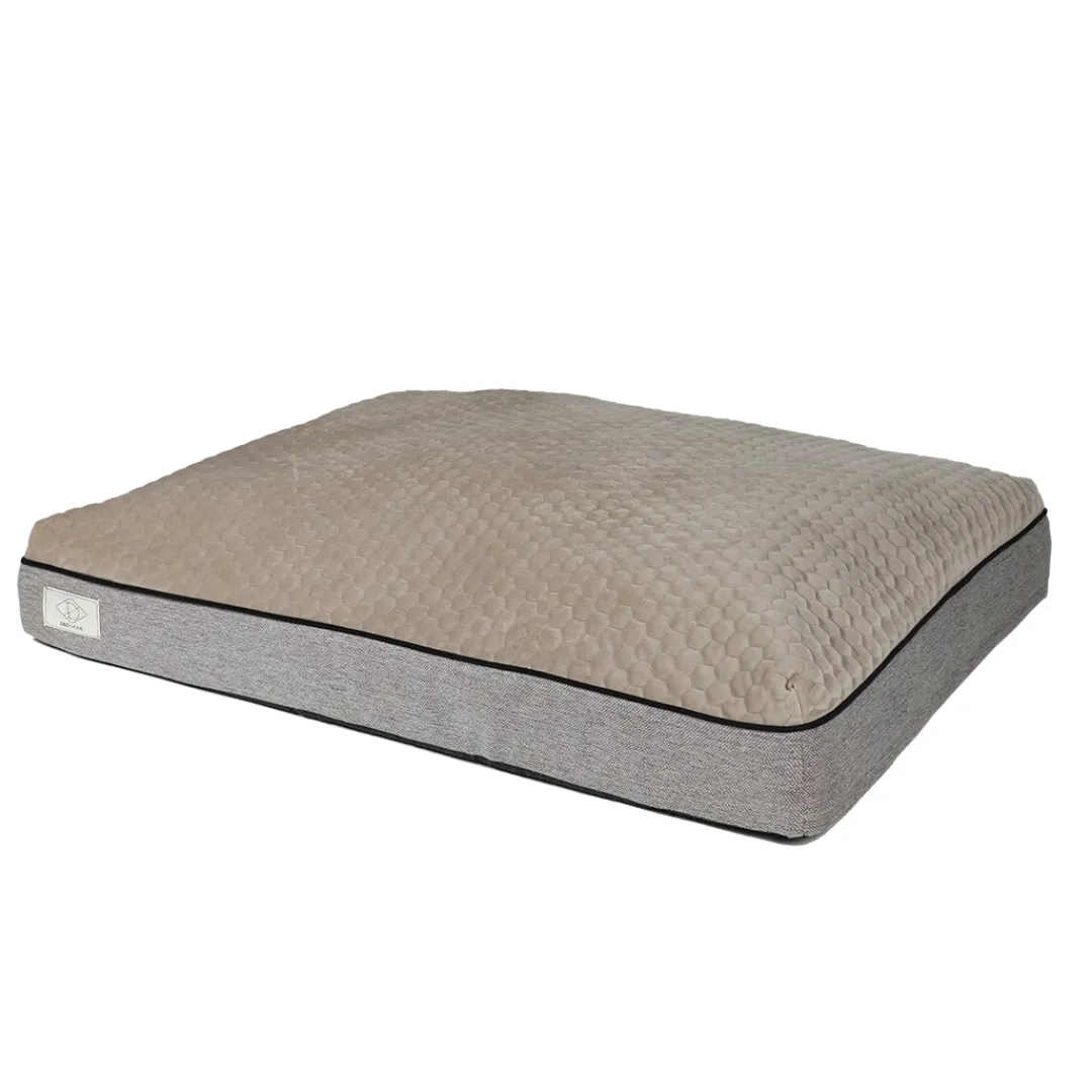 Hot D&D Home Celia ergonomisk hundeseng lille 80 x 60 x 15 cm i taupe Hundesenge Og Kurve Til Hunde - Bløde Og Komfortable|Sovepladser Til Hvalpe - Hundesenge, Kølemåtter Og Trygge Hvilesteder