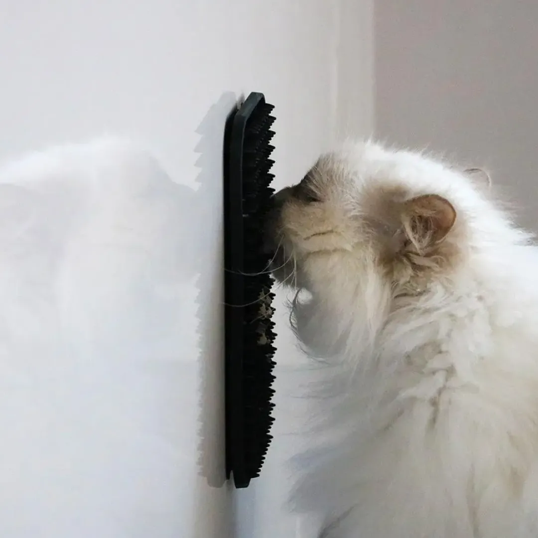 Clearance HappyCat Slikkemåtte sort Mad- Og Vandskåle Til Katte