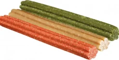 Clearance Denta Fun Ris Tyggeben til hunde 17 cm (vegetabilsk) - Tyggepinde med lang tyggetid Snacks Til Hvalpe - Lækre Godbidder Til Træning Og Forkælelse|Hundeguf Og Tyggeben Til Hunde