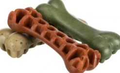 Clearance Denta Fun Veggie Tyggeknogle med tang 12 cm (vegetabilsk) - sunde kornfri hundesnacks Snacks Til Hvalpe - Lækre Godbidder Til Træning Og Forkælelse|Hundeguf Og Tyggeben Til Hunde