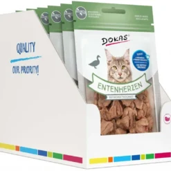 Dokas Kat Andehjerter 15 g - Naturlig skånsom og uimodståelig godbid til katte Kattefoder & Snacks|Killingesnacks - Sunde Godbidder Til Killinger