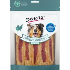 Sale Dokas Kyllingebryst med and 220 g - naturlige hundesnacks af kylling og and Snacks Til Hvalpe - Lækre Godbidder Til Træning Og Forkælelse|Hundeguf Og Tyggeben Til Hunde