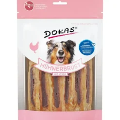 Sale Dokas Kyllingebryst med lever 220 g - proteinrige hundesnacks Snacks Til Hvalpe - Lækre Godbidder Til Træning Og Forkælelse|Hundeguf Og Tyggeben Til Hunde