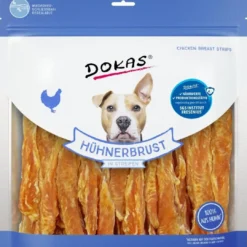 Discount Dokas Kyllingebryststrimler 900 g - stor pakke hundesnacks Snacks Til Hvalpe - Lækre Godbidder Til Træning Og Forkælelse|Hundeguf Og Tyggeben Til Hunde
