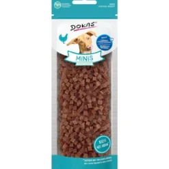 Discount Dokas Minis kyllingebryst 70 g - små lækre hundesnacks Snacks Til Hvalpe - Lækre Godbidder Til Træning Og Forkælelse|Hundeguf Og Tyggeben Til Hunde
