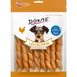 Hot Dokas Snoet kyllingebryst 120 g - lækre tyggepinde til hunde Snacks Til Hvalpe - Lækre Godbidder Til Træning Og Forkælelse|Hundeguf Og Tyggeben Til Hunde