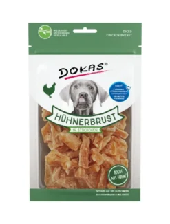 New Dokas Tern af kyllingebryst 70 g - små proteinrige hundesnacks Snacks Til Hvalpe - Lækre Godbidder Til Træning Og Forkælelse|Hundeguf Og Tyggeben Til Hunde