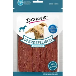 New Dokas Tørrede Hesteskiver 60 g - naturlige hundesnacks Snacks Til Hvalpe - Lækre Godbidder Til Træning Og Forkælelse|Hundeguf Og Tyggeben Til Hunde