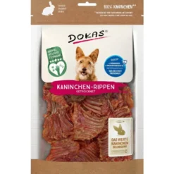 Sale Dokas Tørrede kaninribben 100 g - naturlige tyggeben til hunde Snacks Til Hvalpe - Lækre Godbidder Til Træning Og Forkælelse|Hundeguf Og Tyggeben Til Hunde