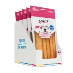 Clearance Dokas Tyggechips med kyllingebryst 175 g - sprøde hundesnacks Snacks Til Hvalpe - Lækre Godbidder Til Træning Og Forkælelse|Hundeguf Og Tyggeben Til Hunde