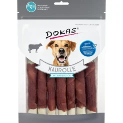 Best Dokas Tyggerulle med okse 190 g - robust tyggeben Snacks Til Hvalpe - Lækre Godbidder Til Træning Og Forkælelse|Hundeguf Og Tyggeben Til Hunde