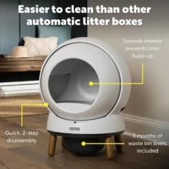 Ecom Smartspin Auto Litter Box Automatisk Kattetoilet ZAL10-17986 Kattetoiletter Og Kattegrus|Killingetoilet Og Grus Til Killinger - Nem Renlighed Fra Start