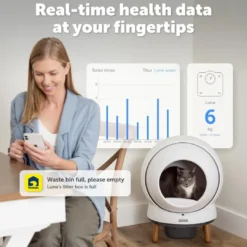Ecom Smartspin Auto Litter Box Automatisk Kattetoilet ZAL10-17986 Kattetoiletter Og Kattegrus|Killingetoilet Og Grus Til Killinger - Nem Renlighed Fra Start