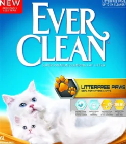 Discount Ever Clean Litterfree Paws Kattegrus 10 L Kattetoiletter Og Kattegrus|Killingetoilet Og Grus Til Killinger - Nem Renlighed Fra Start
