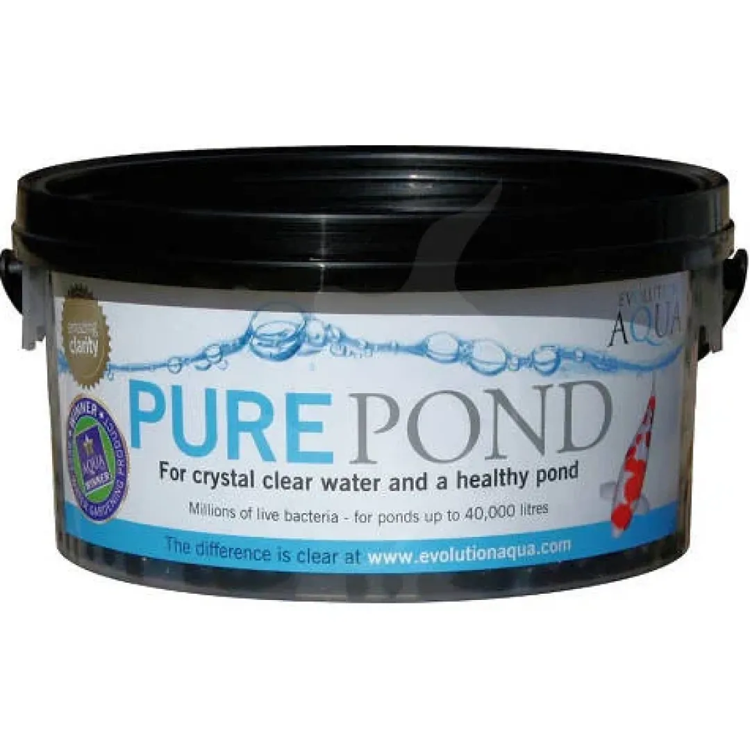Outlet Evolution Aqua Pure Pond 500 gram til 10.000 Liter - Effektive bakterie kugler Vandbehandling Til Havedam