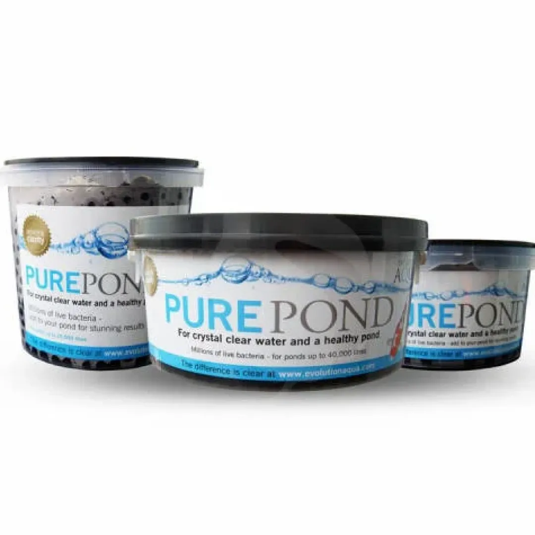 Outlet Evolution Aqua Pure Pond 500 gram til 10.000 Liter - Effektive bakterie kugler Vandbehandling Til Havedam