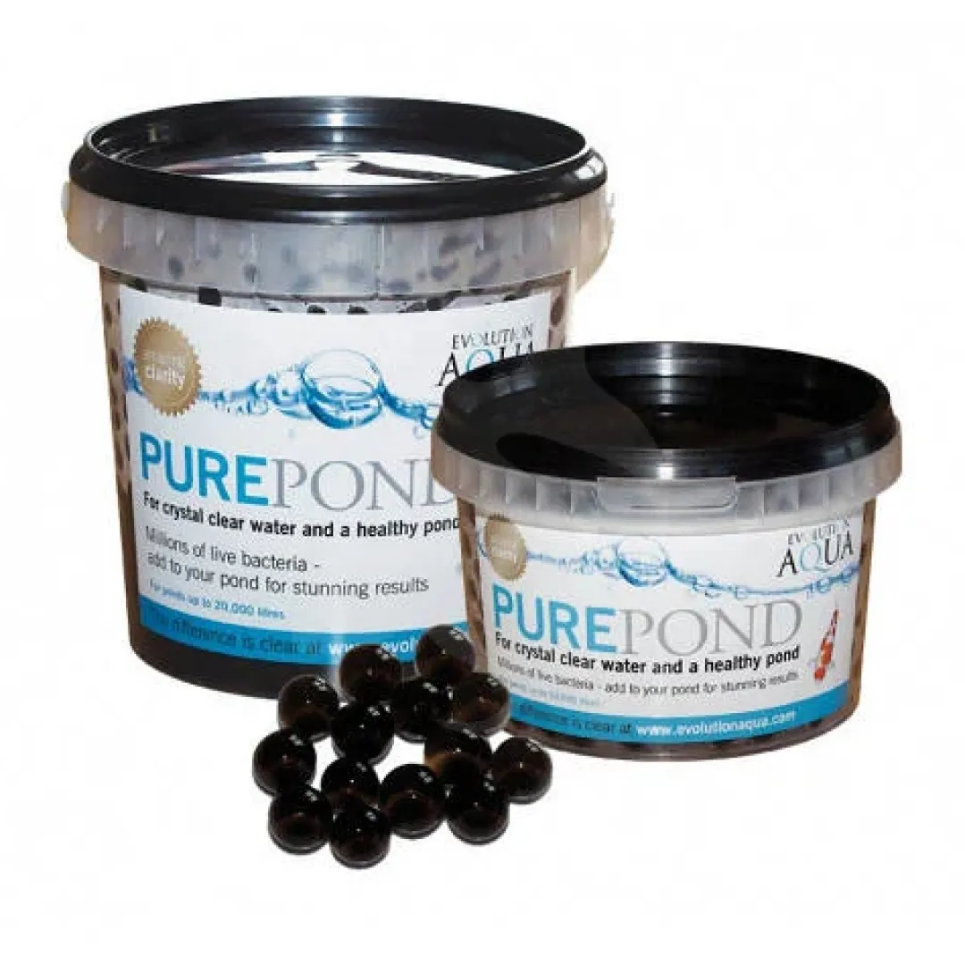 Outlet Evolution Aqua Pure Pond 500 gram til 10.000 Liter - Effektive bakterie kugler Vandbehandling Til Havedam