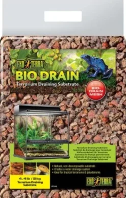 Clearance Exo Terra Bio Drain Substrat 2 kg Dekoration Til Terrarier