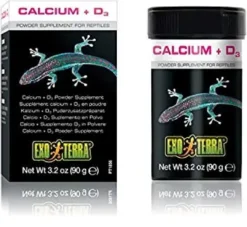 Online Exo Terra Calcium + D3 90 g Foder & Vitaminer Til Krybdyr