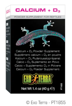 Online Exo Terra Calcium + D3 90 g Foder & Vitaminer Til Krybdyr