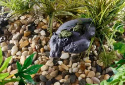 flydende flodhest 21x13 cm Dekoration Til Terrarier