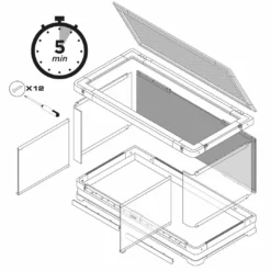 Online Glas Terrarium Vista 90 Buet rude Terrarier Og Terrarielamper