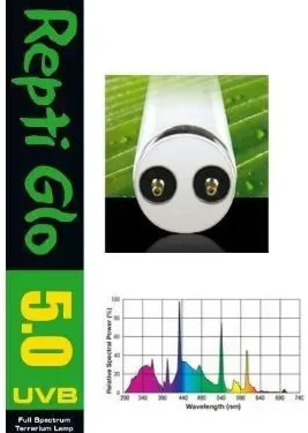 Exo Terra Repti glo UVB 100 (5,0) 30 w Terrarielysstofrør, Pærer Og Varme