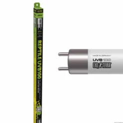 Hot Exo Terra Reptil UVB100 T5 39 Watt - Optimal UVA/UVB-belysning til tropiske reptiler Terrarielysstofrør, Pærer Og Varme