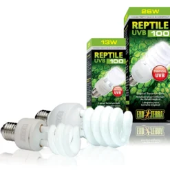 New Exo Terra Repti UVB 100 pære 13 w Terrarielysstofrør, Pærer Og Varme