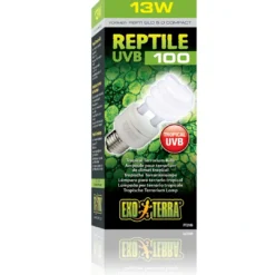 New Exo Terra Repti UVB 100 pære 13 w Terrarielysstofrør, Pærer Og Varme