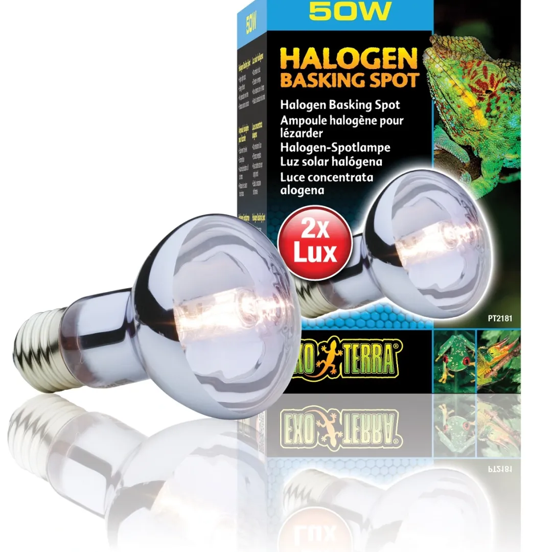 Exo Terra Sun Glo Halogen 50 w Terrarielysstofrør, Pærer Og Varme