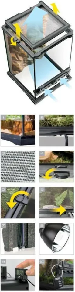 Sale Terrarium Nano 20x20x30 cm 12 Liter Terrarier Og Terrarielamper