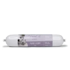 Feedit & Treat Pure Lamb 400 g - naturlig lammepølse til hund og kat Snacks Til Hvalpe - Lækre Godbidder Til Træning Og Forkælelse|Hundeguf Og Tyggeben Til Hunde